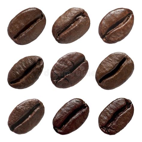 Aromatic Roasted Coffee Beans Isolated on White Stock Photo - Image of coffe, collage: 282930002