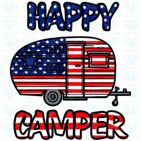 Happy Camper Svg Files For Silhouette Files For Cricut Svg Dxf Eps Png