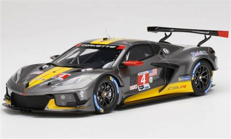 Miniature Chevrolet Corvette 1 18 Top Speed C8 R No 4 Racing IMSA 24h