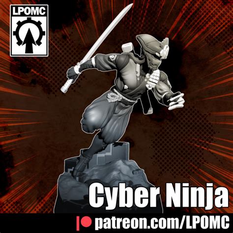 3D Printable Cyber Ninja by Chih-Te Yu