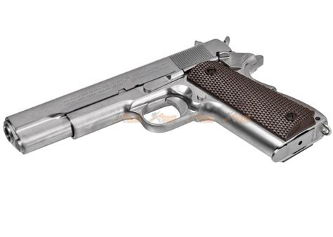 Cybergun We Colt Gbb Pistol Silver Airsoftgogo