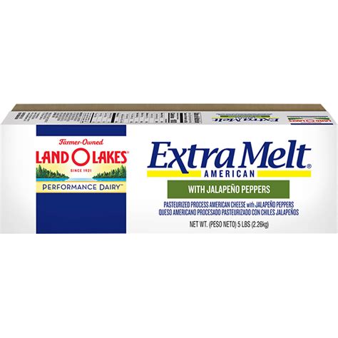 Land O Lakes Extra Melt American Cheese with Jalapeño White Land O