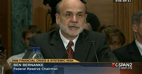 2008 Financial Crisis and Systemic Risk, Ben Bernanke Testimony | C ...