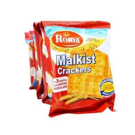 Jual Roma Malkist Crackers 1 Renceng Isi 10 Bungkus Murah Shopee