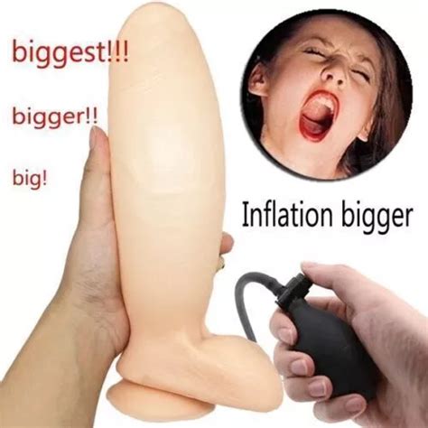 SEX LARGE DILDO TOYS REALISTIC SUPER BIG SIZE INFLATABLE PENIS ANAL FEMALE EUR