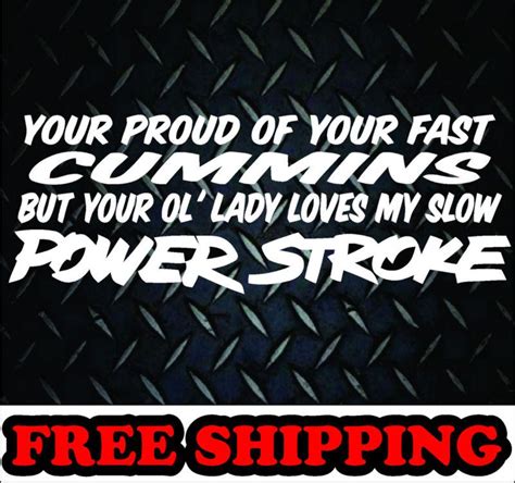 Purchase Lady Loves My Powerstroke Vinyl Decal Sticker Diesel Truck