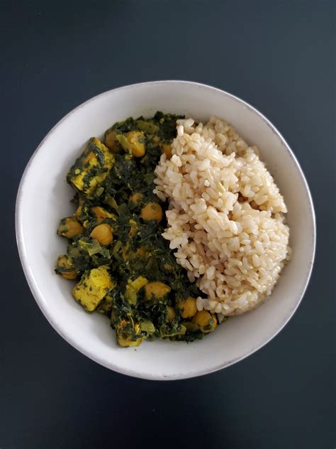 Saag Indian Spinach Curry With Tofu Paneer Plantifull