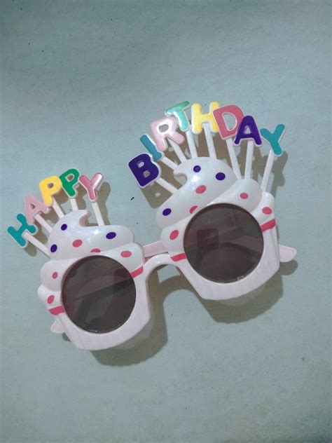 HAPPY BIRTHDAY EYE GLASSES, Women's Fashion, Watches & Accessories ...