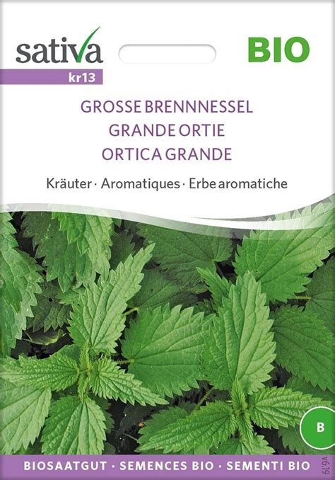 Sativa Bio Kr Uter Gro E Brennnessel Packung Bloomling Sterreich