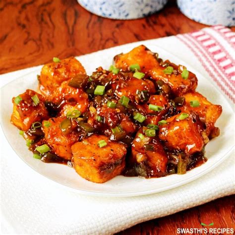 Paneer Manchurian Recipe Restaurant Style Swasthi S Recipes