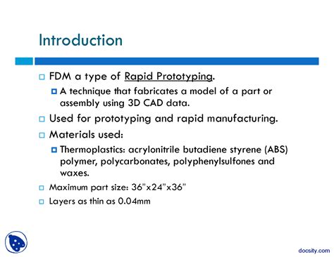 Fused Deposition Modeling-Mechanical Engineering-Project Presentation ...