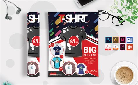 T Shirt Promotion Flyer Vol 01 Corporate Identity Template