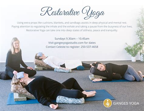 Restorative Yoga Ganges Yoga Studio