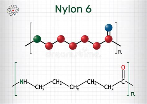 De Nylon O Mol Cula Del Pol Mero Del Polycaprolactam F Rmula Qu Mica