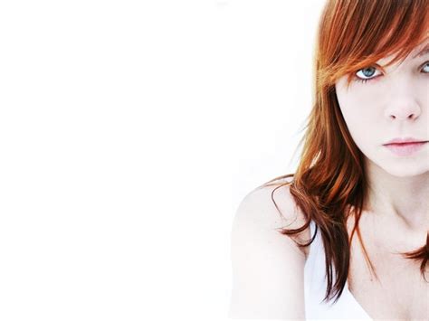 Women Face Redhead White Tops Wallpaper Coolwallpapers Me