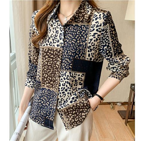 Jual TM 5852 Kemeja Leonita Printed Import Shopee Indonesia