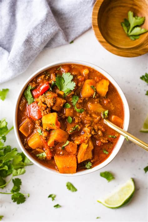 Instant Pot Sweet Potato Chili Paleo Whole30 The Healthy Consultant