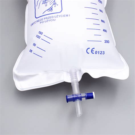 Urine Bag 2000ml Disposable Urinary Bag Urine Drainage Bag With T Valve