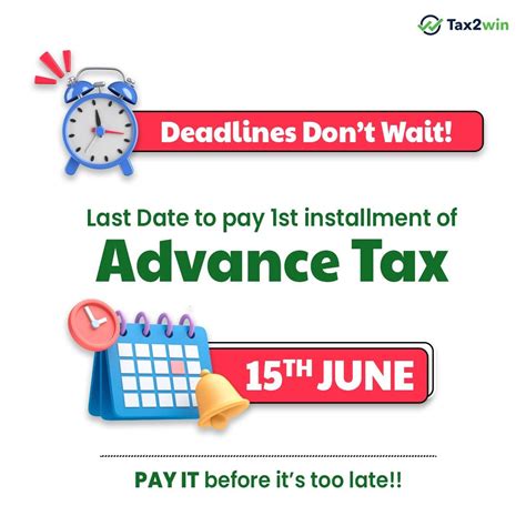 Advance Tax Reminder If Your Estimated Tax Liability For The Year Is