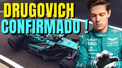 DRUGOVICH NA PISTA ASTON MARTIN CONFIRMA FELIPE DRUGOVICH NO LUGAR DO