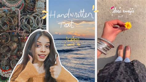 How To Add Handwritten Text On Videos Aesthetic Fonts Instagram Reels