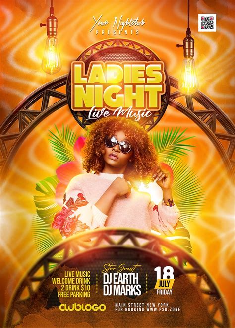 Ladies Night Club Party Flyer Psd Template Party Design Poster Party Flyer Flyer And Poster