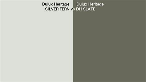 Dulux Heritage Silver Fern Vs Dh Slate Side By Side Comparison