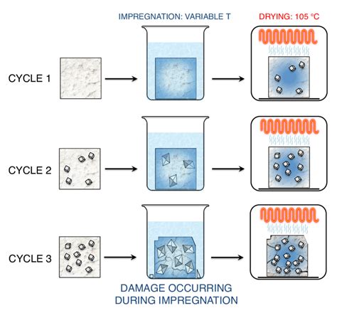 Scheme Of The Sodium Sulfate Experiment In The First Cycle The Stone