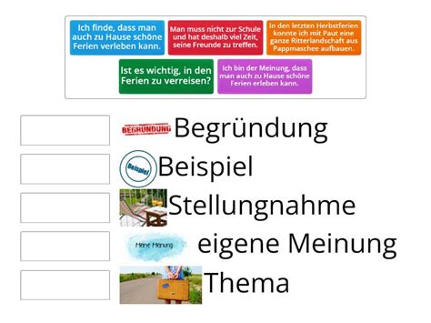 Stellung Nehmen Argumentieren Match Up