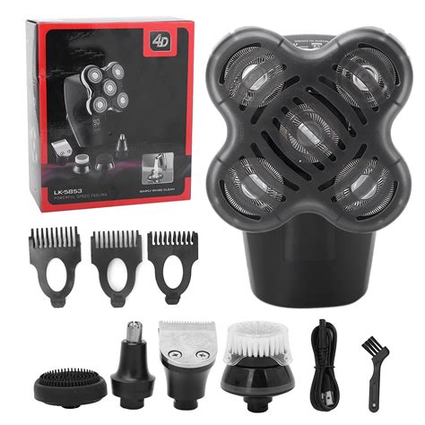 Multifunctions LED Screen Electric Head Shaver 5 Heads Shaver Bald Men ...