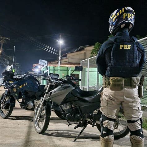 Prf Em Roraima Recupera Motocicleta Roubada Pol Cia Rodovi Ria Federal