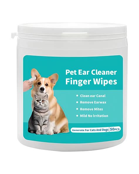 Vostuve Dog Ear Wipes Finger, Ear Finger Wipes for Dogs & Cats, Ear ...