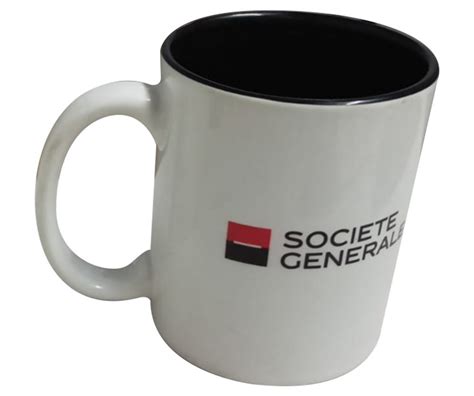 Ceramic White Printed Sublimation Promotional Mug Capacity 300 Ml