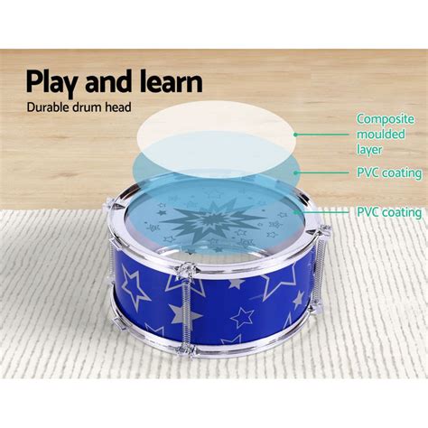 Keezi 11 Piece Kids Drum Set Online Afterpay Available Tanstella