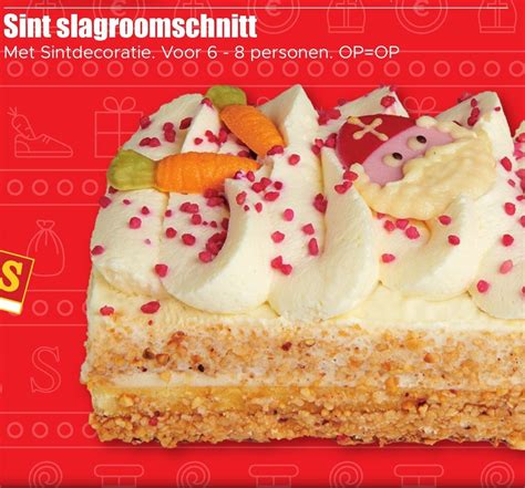 Sint Slagroomschnitt Aanbieding Bij Dirk