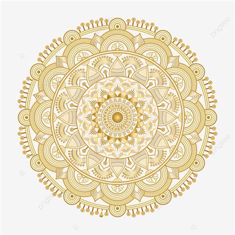 Fondo Transparente De Mandala De Oro De Lujo Vector Png Mandala De