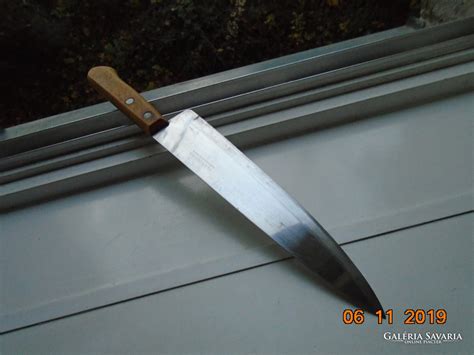 TRAMONTINA INOX STAINLESS BRASIL jelzéssel acél kés réz szegecses fa ...