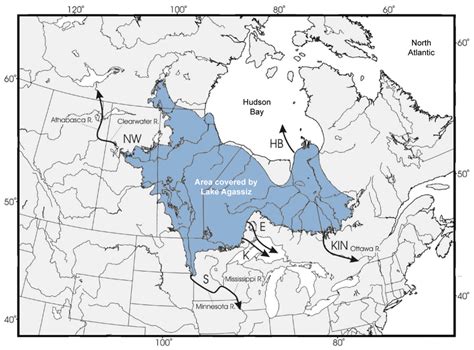 Location and total area covered through the 5000-year lifetime of ...