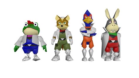 I Edited The Star Fox Teams Models From Star Fox 64 Theyre Also