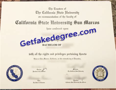 Buy Fake CSUSM Degree CSU San Marcos Diploma Buy Fake High School And