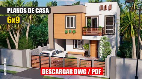 Descargar Planos de Casa Moderna y Económica DWG PDF