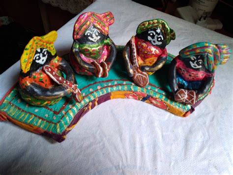 Indoor Multicolor Rajasthani Musician Set For Home Size Small At Rs