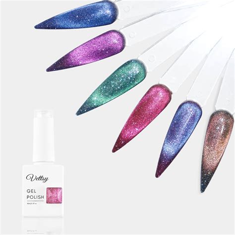 Vettsy Universal Meteor Cats Eye Gels Shining Magnetic Gel Nail Polish ...
