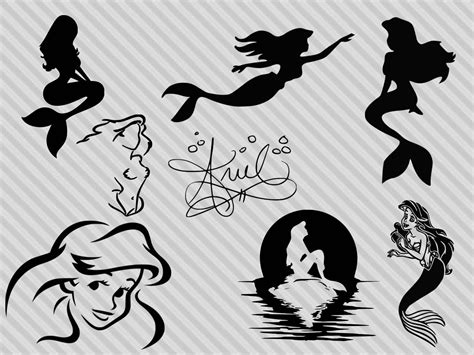 Disney's little mermaid svg bundle Ariel's signature | Etsy Little ...