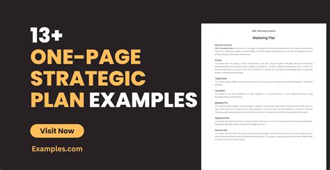 One-Page Strategic Plan - 13+ Examples, Format, How to Create, Pdf