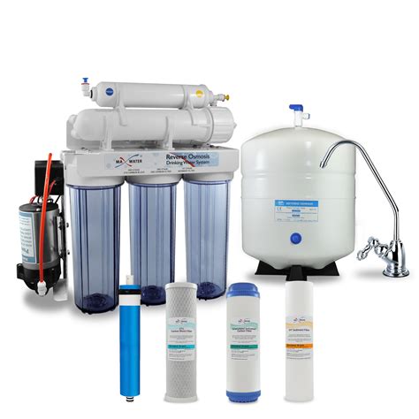 Max Water 5 Stage Residential Drinking RO System 50 GPD With Deluxe