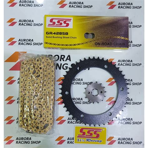 Jual Gear Set Sss Black Wr Rantai Sss Sb Gold Shopee Indonesia