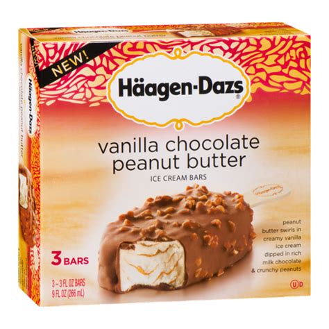 Haagen Dazs Vanilla Chocolate Peanut Butter Ice Cream Bars Reviews 2021