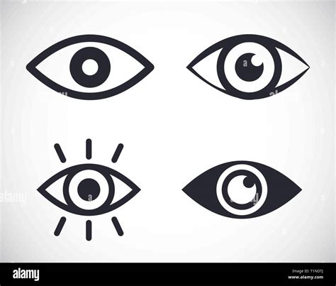 Augen Symbole Stock Vektorgrafiken Kaufen Alamy