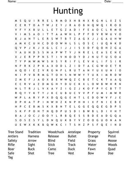 Word Search Hunting